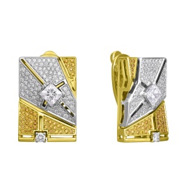 Серьги «Императорские аллеи» из коллекции «Петергоф»