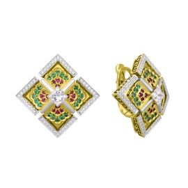 Серьги «Цветы Петергофа» из коллекции «Петергоф»